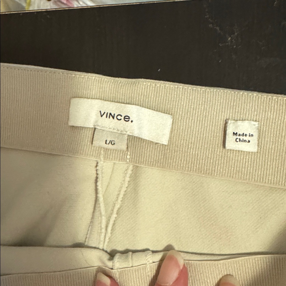 Vince Light Beige Trousers - Picture 4 of 5
